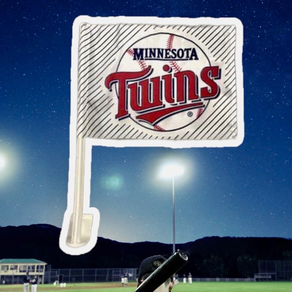Minnesota Twins baseball Vintage Car Flag